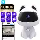 Camara De Seguridad Gato Wifi Inteligente Con Vision Noturna Y Audio Blanco
