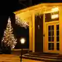 Cortina Luz Led Navideña Cálida Luces Navidad 3m X 60cm Decoración Navideña