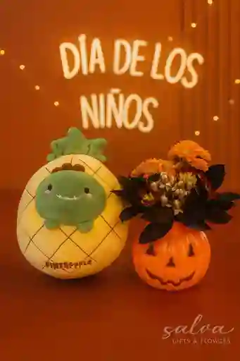 Calabaza Tropical Con Cocodrilo Piña