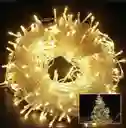 Luces De Navidad Luz Led Cálida 200 Bombillos Lineal Cable Siliconado Conector Secuencia Decoración Adornos Navideños