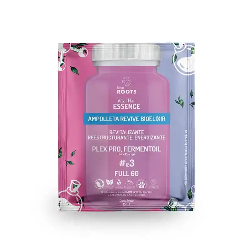 Ampolleta Revive Bioelixir Sachet – Reconstrucción Capilar Intensiva