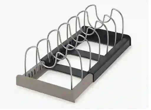 Organizador Ajustable Para Ollas, Soporte Para Cajones De Cocina, Color: Negro