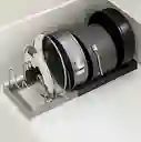 Organizador Ajustable Para Ollas, Soporte Para Cajones De Cocina, Color: Negro