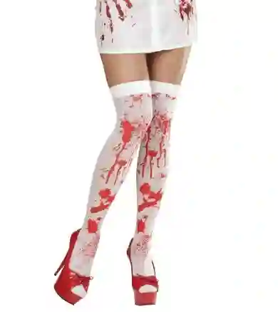 Media Liguero Zombies - Muerto Con Manchas Sangre Cosplay Halloween