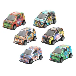 Carro Buseta Grafiti Deportiva Multicolor Juguete X 6 Unidad