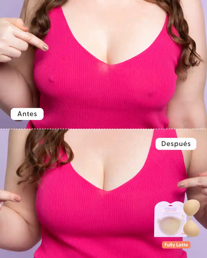 Brasier Invisible Adhesivo De Silicona, Smally (copa A) / Latte - Nipskin®