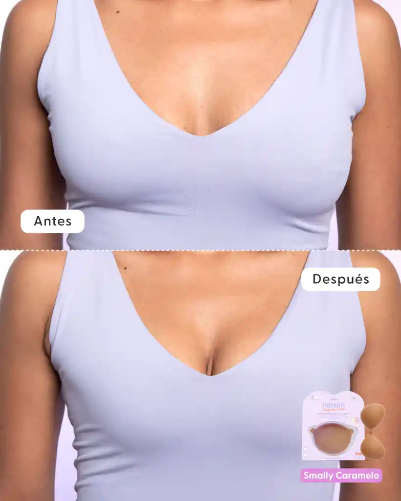 Brasier Invisible Adhesivo De Silicona, Middy (copa B) / Latte- Nipskin®