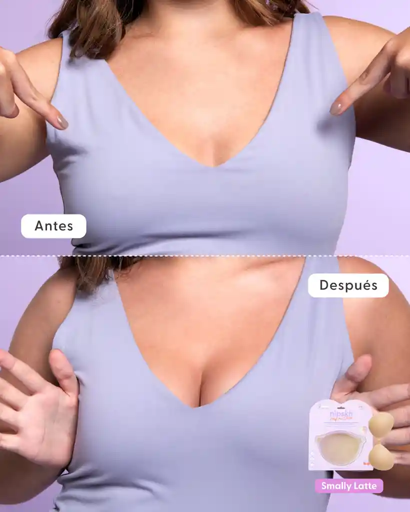 Brasier Invisible Adhesivo De Silicona, Fully (copa C) / Latte - Nipskin®