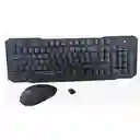 Kit Combo Teclado Y Mouse Inalambrico Usb Spartan Negro Ws-6x