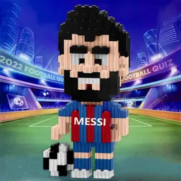 Juego Mini Bloques Tipo Lego Jugadores Fútbol - Messi