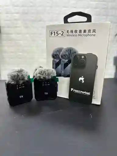 🎙️ Micrófono Inalámbrico Solapa F15-2 (doble)