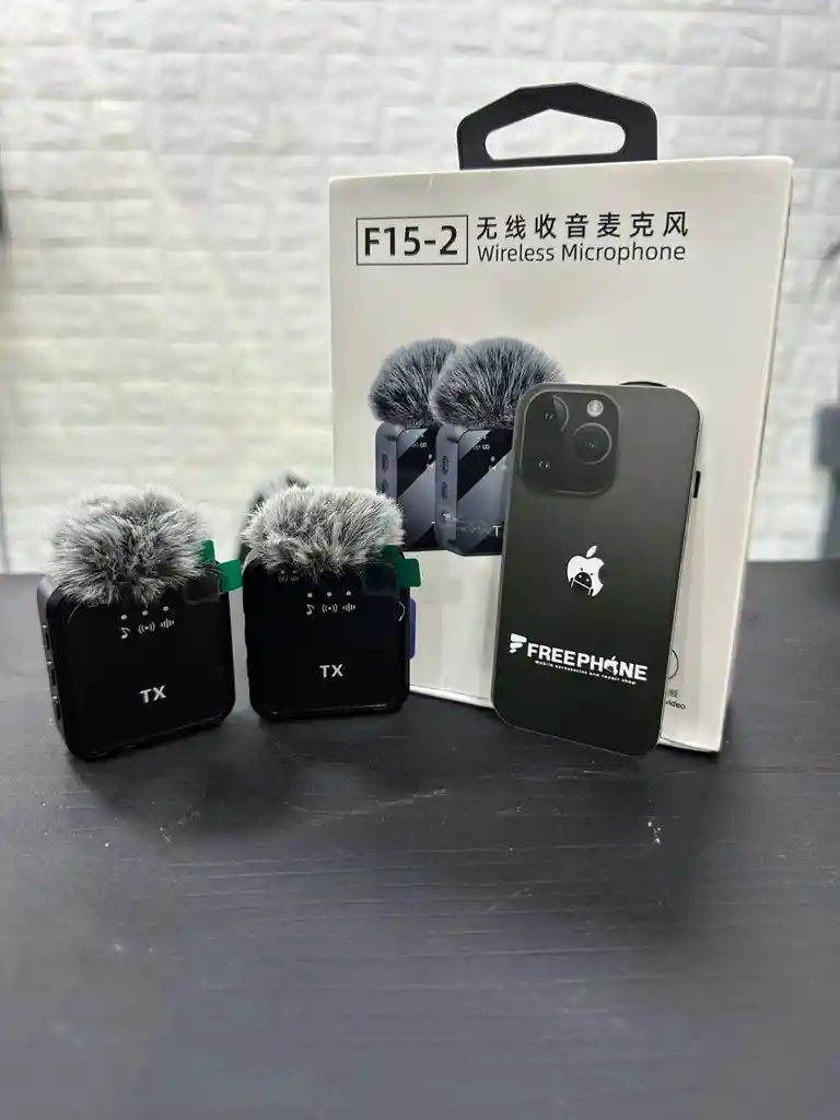 🎙️ Micrófono Inalámbrico Solapa F15-2 (doble)