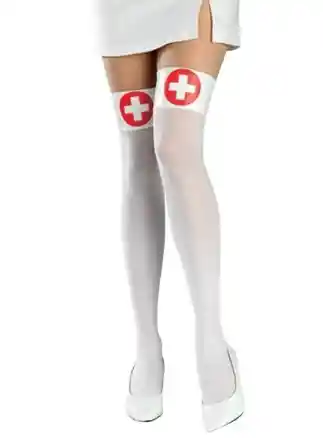 Media Liguero Disfraz Enfermera Sexy Cosplay Halloween