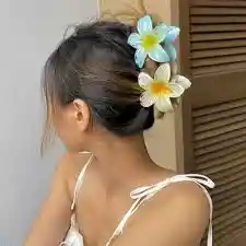 Caiman En Forma De Flor Hawaiana En Colores Degrade