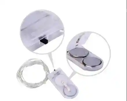 Luces De Navidad Luz Led Blanca De Pila X3 Metros