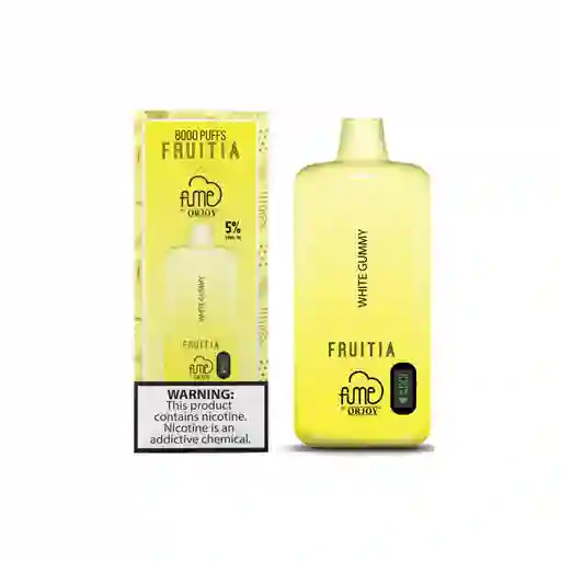 Vape Fume Fruitia White Gummy 8000 Puffs