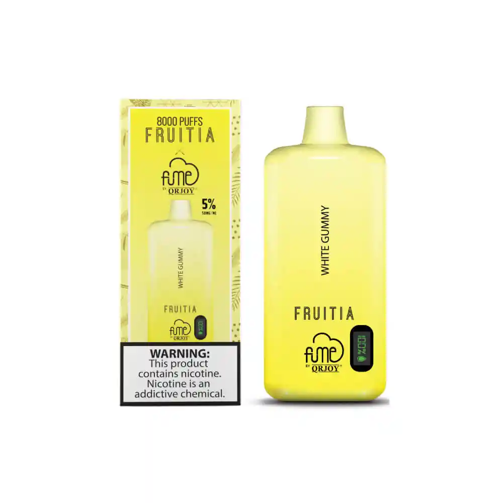 Vape Fume Fruitia White Gummy 8000 Puffs