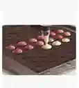 Tapete Molde Silicona Macarons 48 Cavidades Marrón
