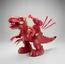 Dinosaurio Rojo Movimiento Y Luz / Lanzador Dardos.