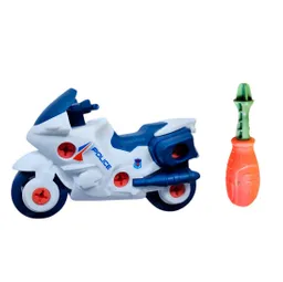Moto Policia Juguete Armable Didactico Interactivo Niños