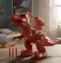 Dinosaurio Rojo Movimiento Y Luz / Lanzador Dardos.