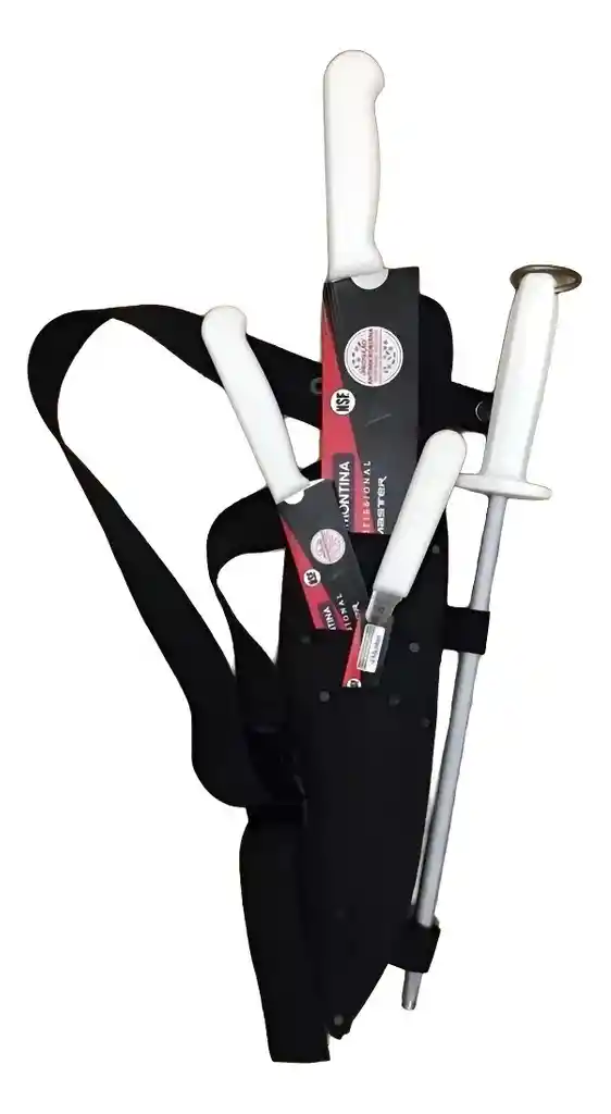Cuchillos Tramontina Para Chef Con Chaira De 12 Pulgadas Negro/blanco
