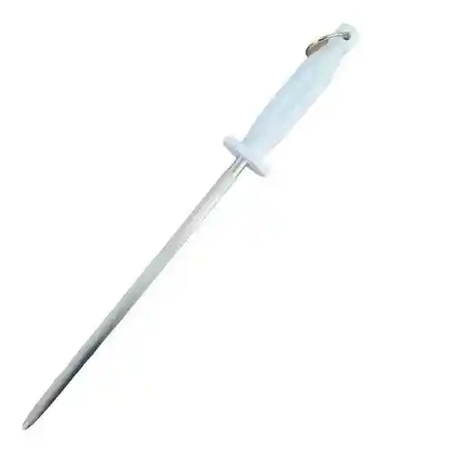 Chaira Afilador De Cuchillo Mango Antibacteriano 12 Pulgadas Blanco