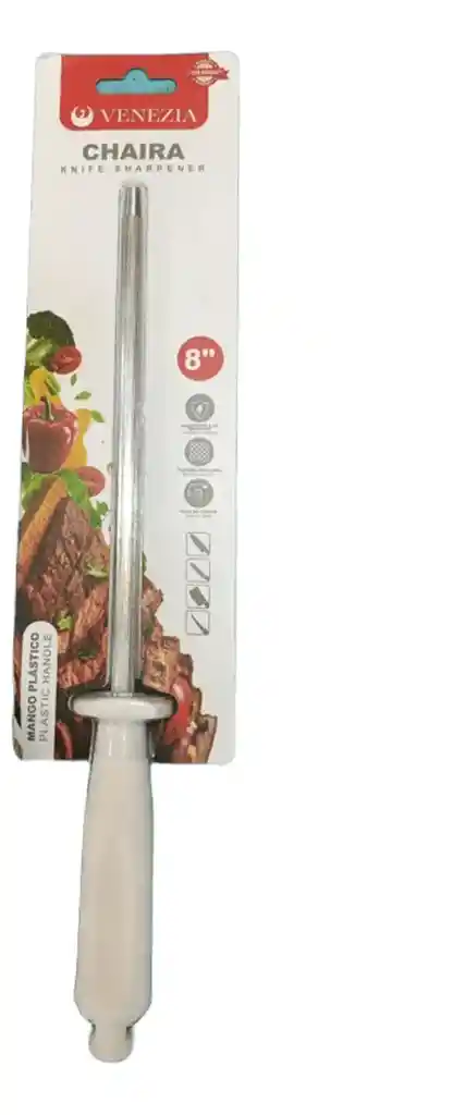 Chaira Afilador Venezia 8 Pulgadas Blanco