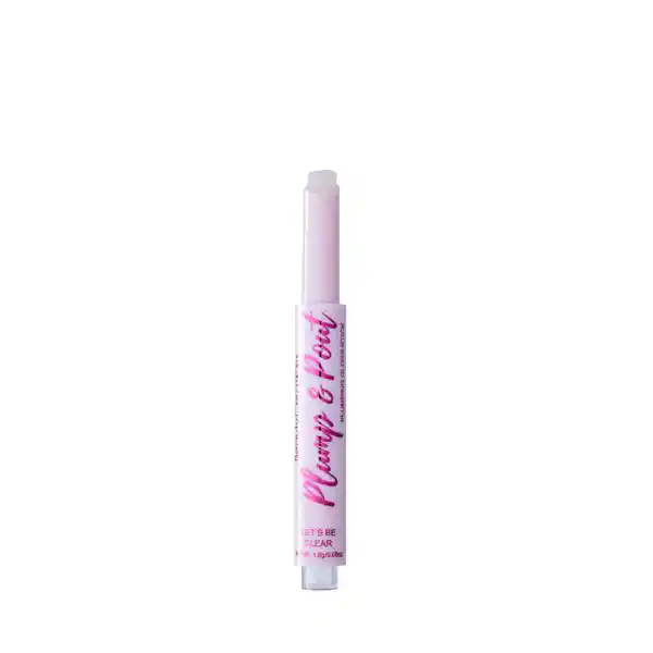 Brillo Voluminizadora Beauty Creations Plump & Pout Plumping Gloss Stick Lets Be Clear