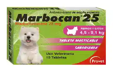 Marbocan 25 Caja X 10 Tabletas