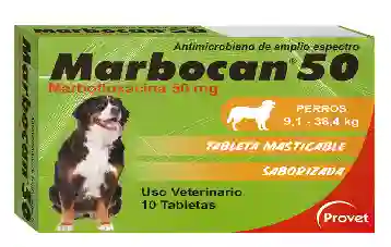 Marbocan 50 Caja X 10 Tabletas
