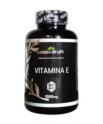 Vitamina E X 100 Softgel De 1.000 Mg De Garden Of Life Sabor Neutro