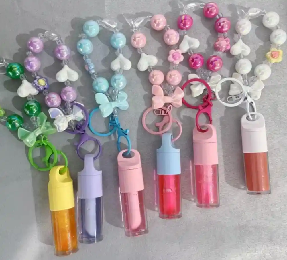 Brillo Labial Lip Gloss Con Llavero Cosmetics