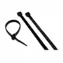 Amarres Plásticos Abrazaderas De Tensión Negros 4.8 X 300 mm x 100pcs