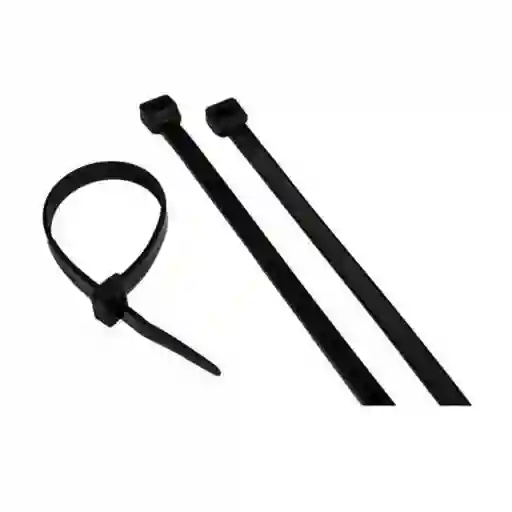 Amarres Plásticos Abrazaderas De Tensión Negros 4.8 X 300 mm x 100pcs