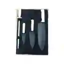 Cuchillos Tramontina Para Chef +chaira 8 Pulg Venezia Negro/blanco, Funda Doblar