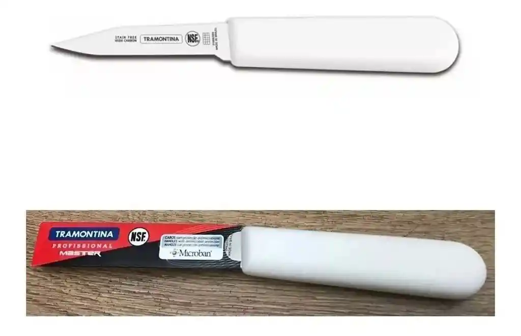 Cuchillos Tramontina Para Chef +chaira 8 Pulg Venezia Negro/blanco, Funda Doblar