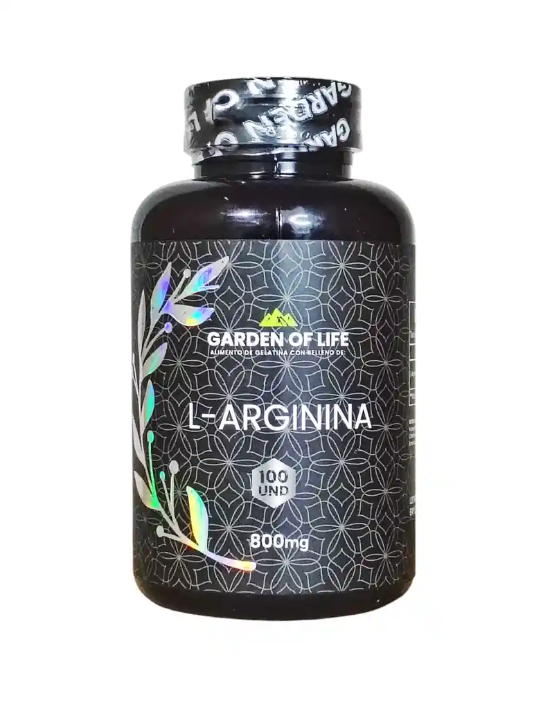 L-arginina De 100 Softgels De 800 Mg De Garden Of Life Sabor Neutro