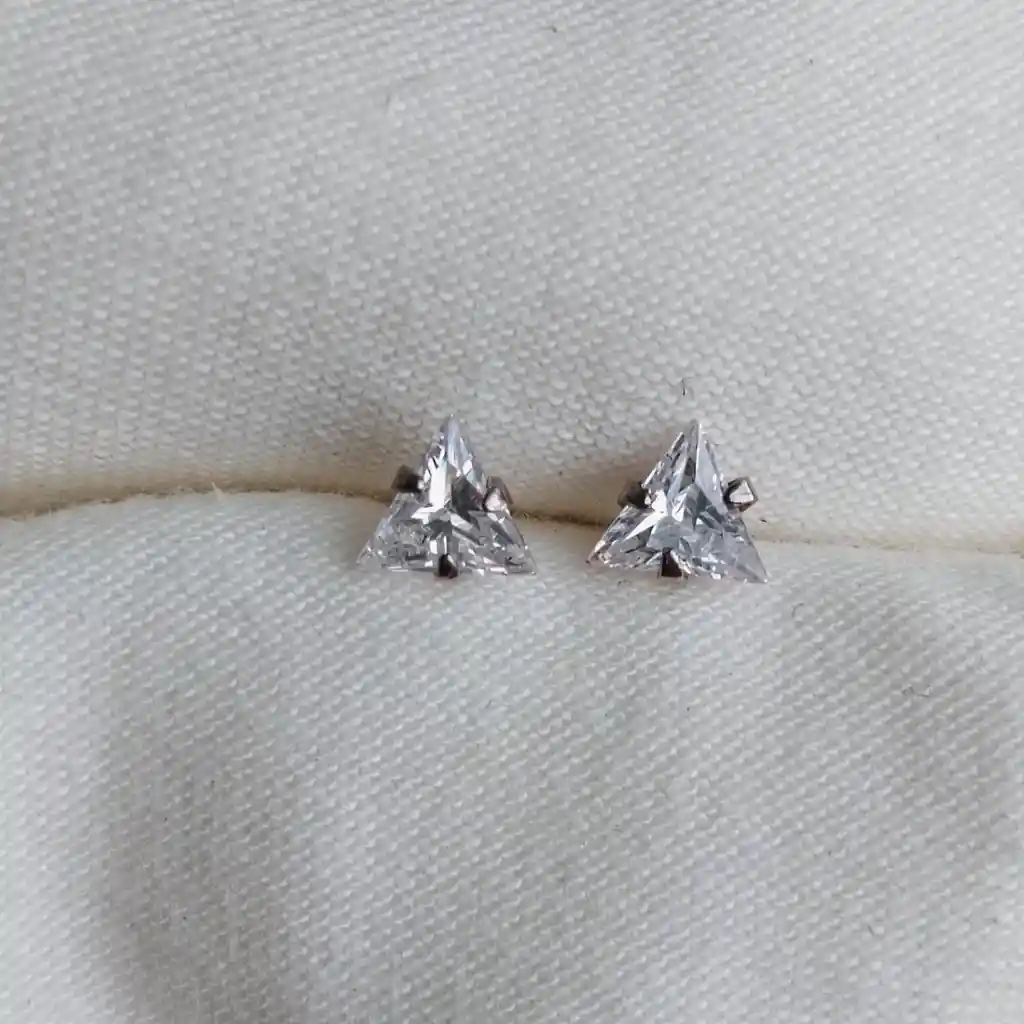 Aretes Geometría Plata 925 -5ml
