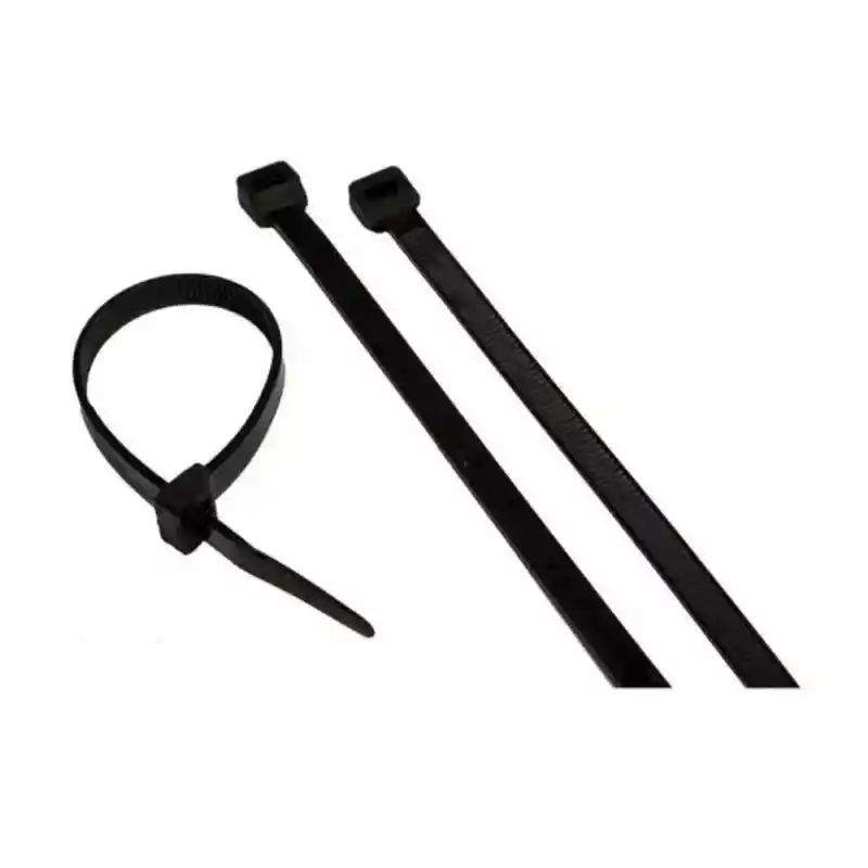 Amarres Plásticos Abrazaderas De Tensión Negros 4.8 X 300 mm x 20 Pcs