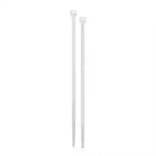 Amarres Plásticos Abrazaderas De Tensión Blancos 4.8 X 300 mm x 50 Pcs