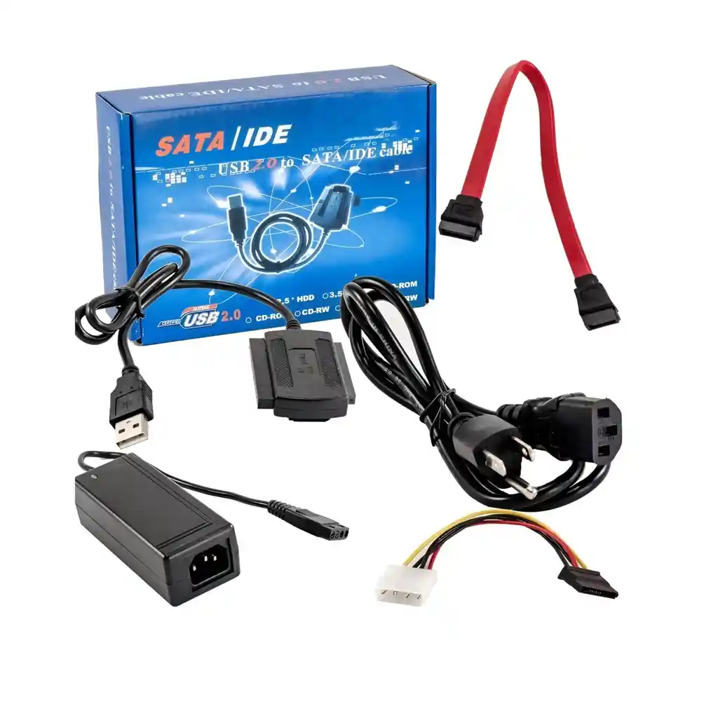 Cable Convertidor Adaptador Usb 2.0 Sata Ide Discos Duros