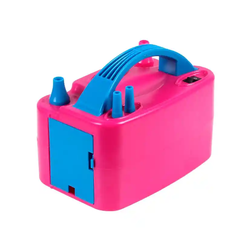 Inflador Electrico Para Globos De Doble Boquilla Rosado