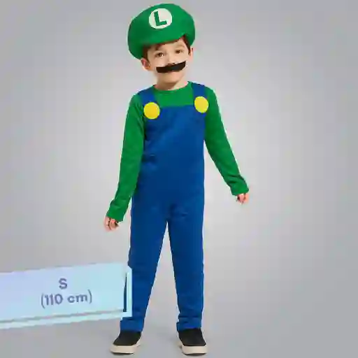 Disfraz Halloween Niño Luigi Talla S (110 Cm)