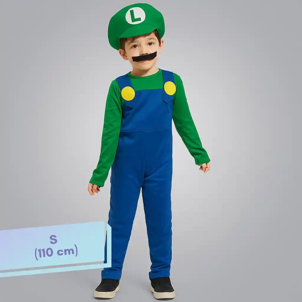Disfraz Halloween Niño Luigi Talla S (110 Cm)
