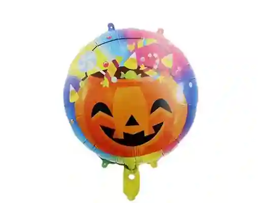 Globo Metalizado Halloween Calabaza Dulces 18" X 1 Unidad