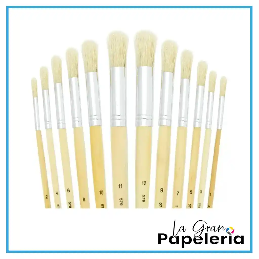 Pincel Cerda Redonda #3