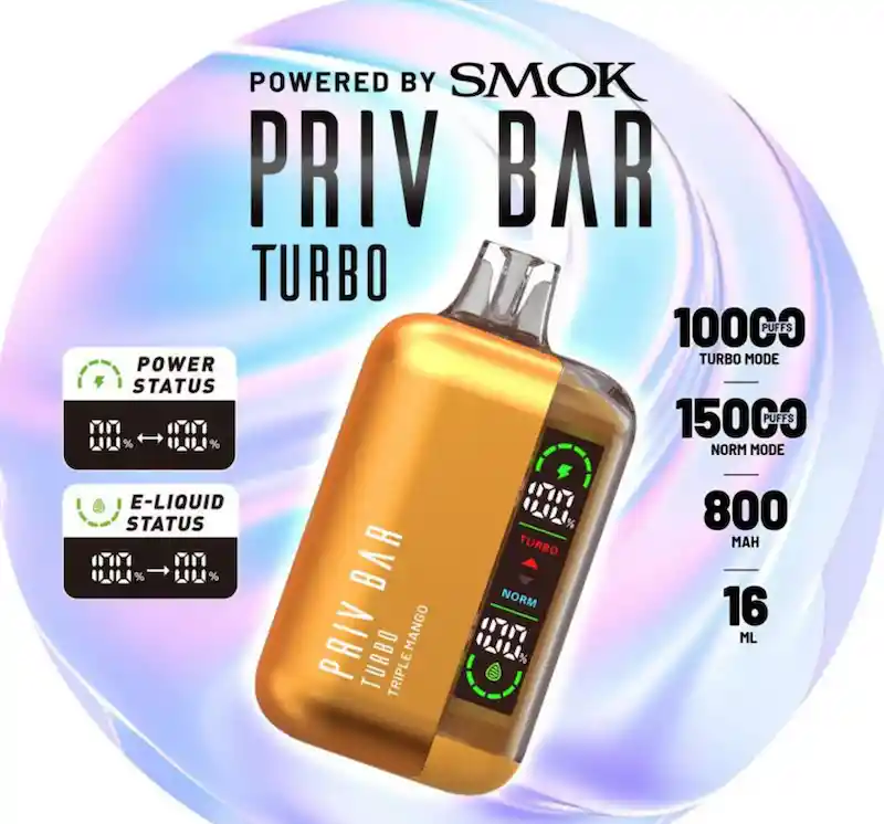 Vape Priv Bar Turbo 15k Triple Mango