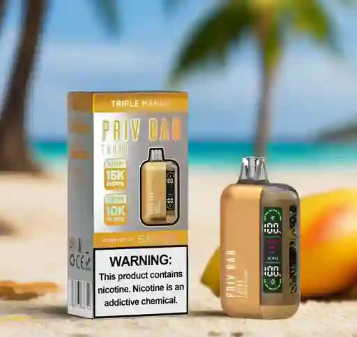 Vape Priv Bar Turbo 15k Triple Mango