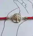 Pulsera Arbol De La Vida - Acero Dorado